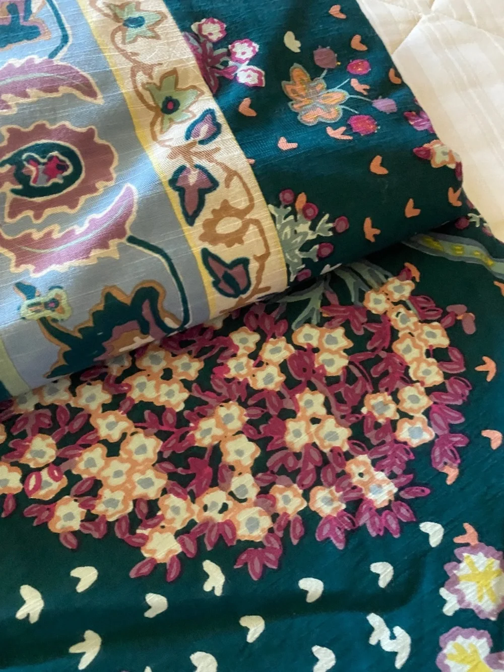 ANTHROPOLOGIE  DARBY DUVET QUEEN W/Q SHAMS 2 EA W/ CURTAINS SET OF 2 EA ALL NEW